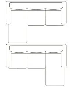 vidaXL Sectional Sofa 3-Seater Artificial Leather White
