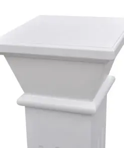 vidaXL Classic Square Pillar Plant Stand MDF