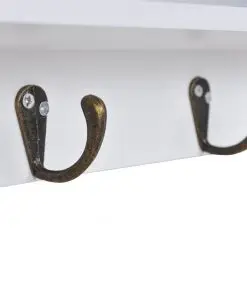 vidaXL Wall Cabinet for Keys and Jewelery with Doors and Hooks