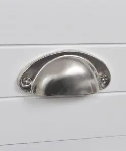 vidaXL Nightstand with 1 Drawer White