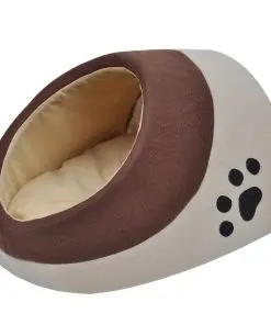 vidaXL Warm Fleece Cat Cubby L