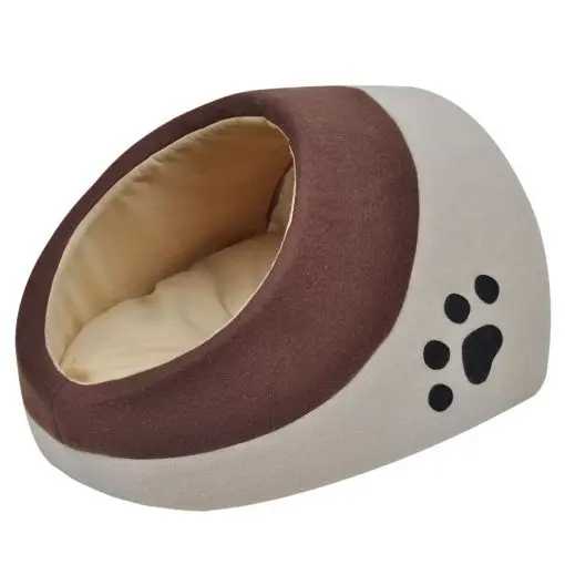 vidaXL Warm Fleece Cat Cubby L