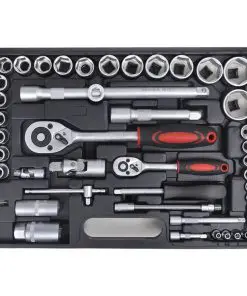 vidaXL 94 pcs 1/2″ & 1/4″ Drive Socket Bit Set with Quick Release Ratchet Tool Set