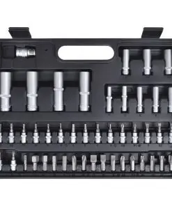 vidaXL 94 pcs 1/2″ & 1/4″ Drive Socket Bit Set with Quick Release Ratchet Tool Set