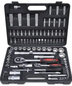 vidaXL 94 pcs 1/2″ & 1/4″ Drive Socket Bit Set with Quick Release Ratchet Tool Set