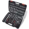 193pcs 1/4″ & 3/8″ & 1/2″ Drive Socket Bit Set w/ Ratchet Tool Set