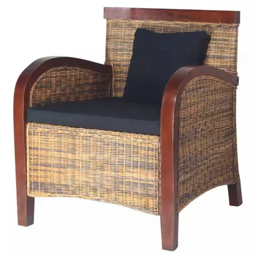 vidaXL Armchair Handwoven Rattan