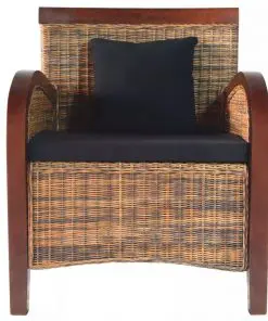 vidaXL Armchair Handwoven Rattan
