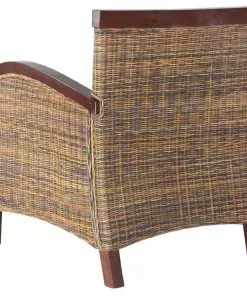 vidaXL Armchair Handwoven Rattan