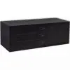 vidaXL Metal Tool Chest 3 Drawers Black vidaXL Metal Tool Chest 3 Drawers Black