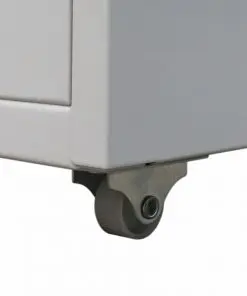 vidaXL File Cabinet with 5 Drawers Grey 68,5 cm Steel