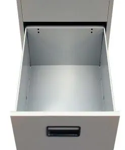 vidaXL File Cabinet with 3 Drawers Grey 102,5 cm Steel