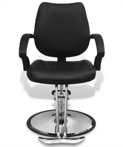 Professional Barber Chair Artificial Leather Black