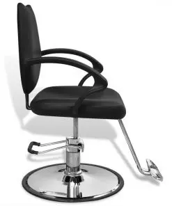 Professional Barber Chair Artificial Leather Black