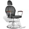 Professional Barber Chair with Headrest Artificial Leather Black Professional Barber Chair with Headrest Artificial Leather Black