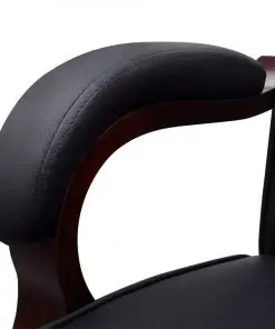 Chesterfield Office Chair Artificial Leather Black