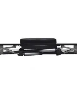 vidaXL Folding Manicure Nail Table with Castors Black