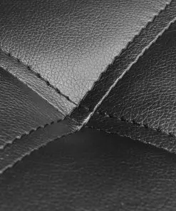 vidaXL Chaise Longue with Pillow Black Faux Leather