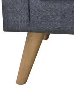 vidaXL Sofa 2-Seater Fabric Dark Grey