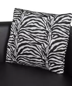 vidaXL Sofa 2-Seater Artificial Leather Black