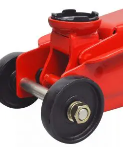 Low-Profile Hydraulic Floor Jack 3 Ton Red