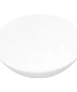 vidaXL Ceramic Bathroom Sink Basin White Round