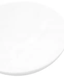 vidaXL Ceramic Bathroom Sink Basin White Round