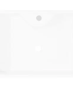 Ceramic Bathroom Sink Basin with Faucet Hole White Square