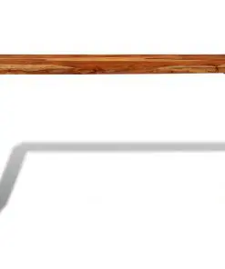 vidaXL Solid Sheesham Wood Console Table with Steel Leg