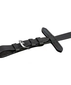 vidaXL Leather Flash Bridle with Reins and Bit Black Pony