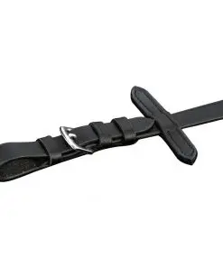 vidaXL Leather Flash Bridle with Reins and Bit Black Cob