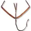vidaXL Leather Elastic Breastplate Martingale Adjustable Brown Pony
