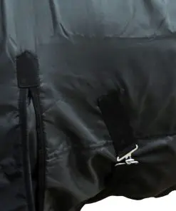 vidaXL Fleece Rug Double Layers with Surcingles 105 cm Black