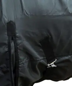 vidaXL Fleece Rug Double Layers 145 cm Black