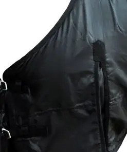 vidaXL Fleece Rug Double Layers 155 cm Black