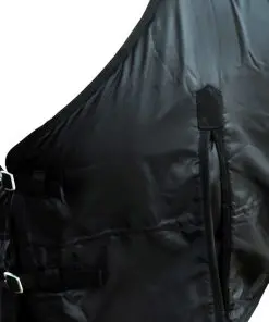 vidaXL Fleece Rug Double Layers 165 cm Black