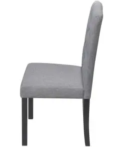 vidaXL Dining Chairs 4 pcs Light Grey Fabric