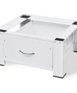 vidaXL Washing Machine Pedestal with Drawer White