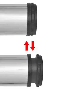 vidaXL Adjustable Table Legs 4 pcs Chrome 710 mm