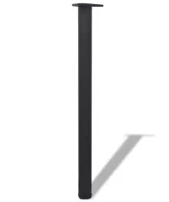vidaXL Adjustable Table Legs 4 pcs Black 870 mm