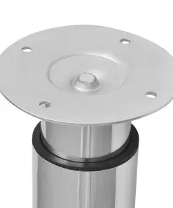 vidaXL Telescopic Table Legs 2 pcs Chrome 710 mm-1100 mm