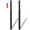 vidaXL Telescopic Table Legs 2 pcs Black 710 mm-1100 mm vidaXL Telescopic Table Legs 2 pcs Black 710 mm-1100 mm