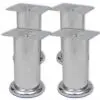 vidaXL Round Sofa Legs 4 pcs Chrome 120 mm vidaXL Round Sofa Legs 4 pcs Chrome 120 mm