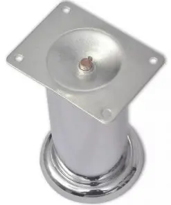 vidaXL Round Sofa Legs 4 pcs Chrome 120 mm