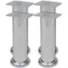 vidaXL Round Sofa Legs 4 pcs Chrome 180 mm vidaXL Round Sofa Legs 4 pcs Chrome 180 mm