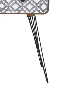 vidaXL Console Table with 3 Drawers Brown