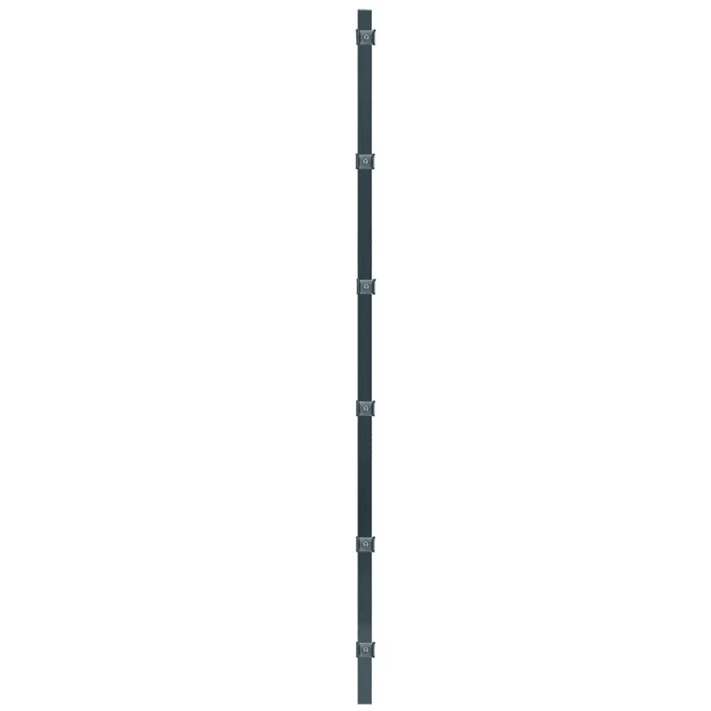 vidaXL Fence Panel with Posts 6×2 m Anthracite Grey