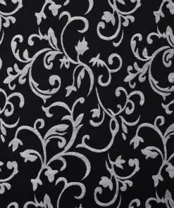 vidaXL Chaise Longue Black and White Fabric