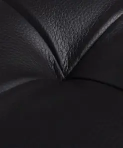 vidaXL Storage Ottoman Artificial Leather Black