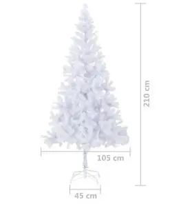vidaXL Artificial Christmas Tree with Steel Stand 210 cm 910 Branches